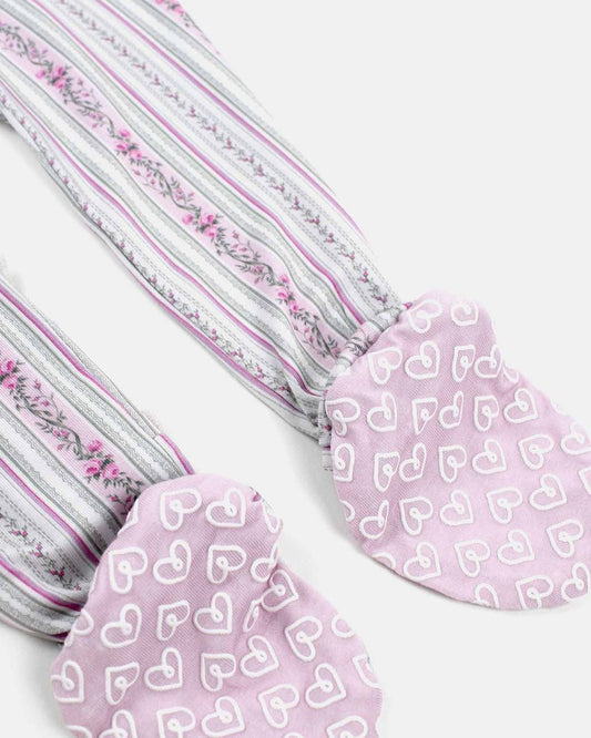 Josephine Ruffled Zippered Footie