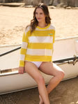 Sunrise Striped Mesh Sweater