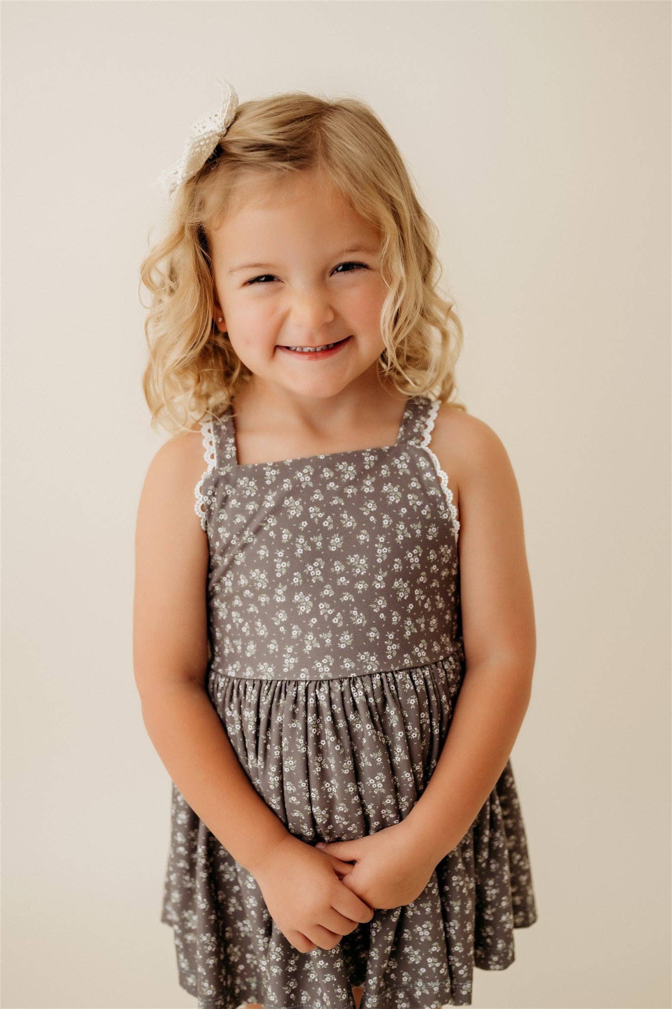 Cedar Floral Tie-back Dress