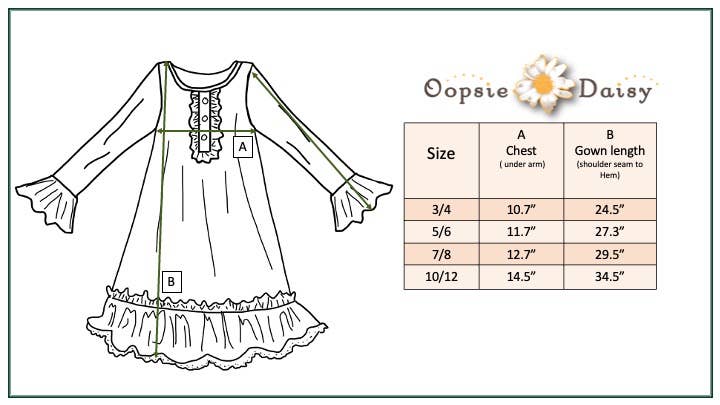 Girls-Poinsettia Ruffle Pajama