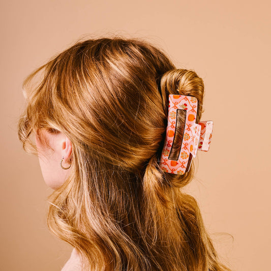 Patchwork Pumpkins Claw Clip