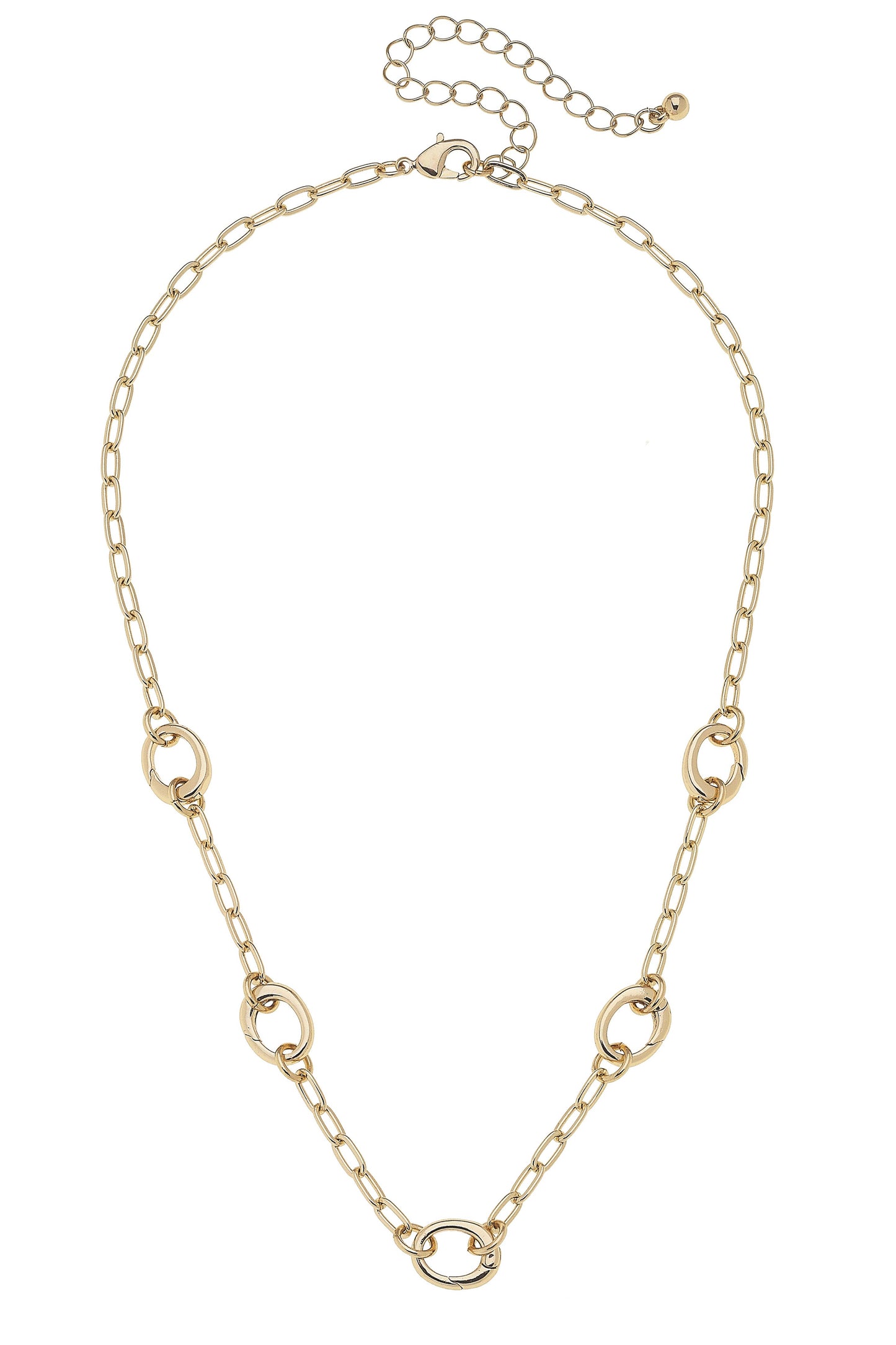 Sierra Dainty Charm Collector Necklace in Gold