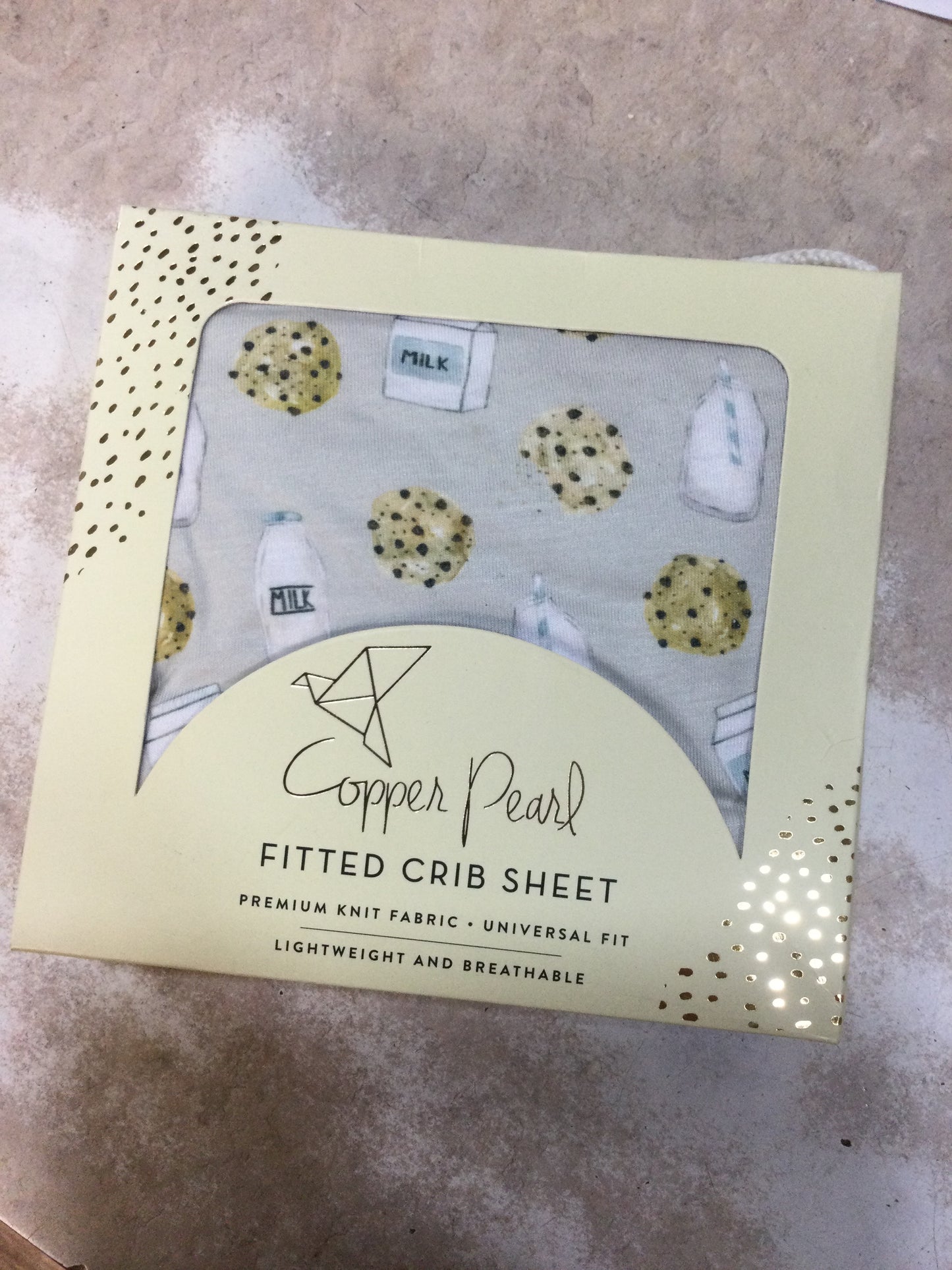 Milk & Cookies Crib Sheet