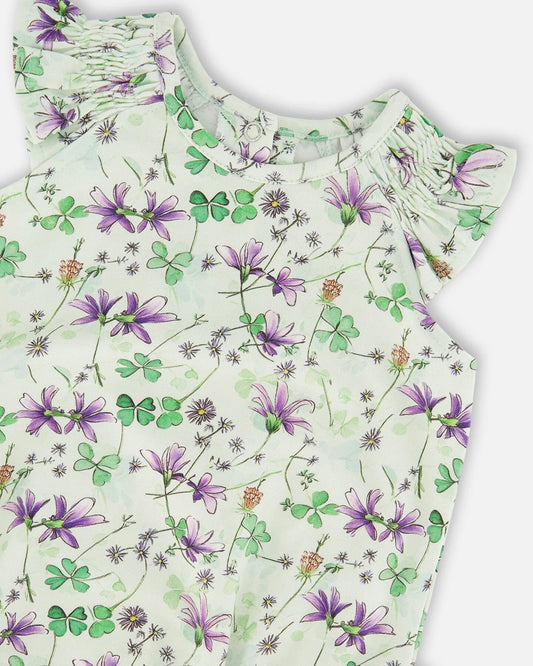 Orchid Petal Jersey Romper