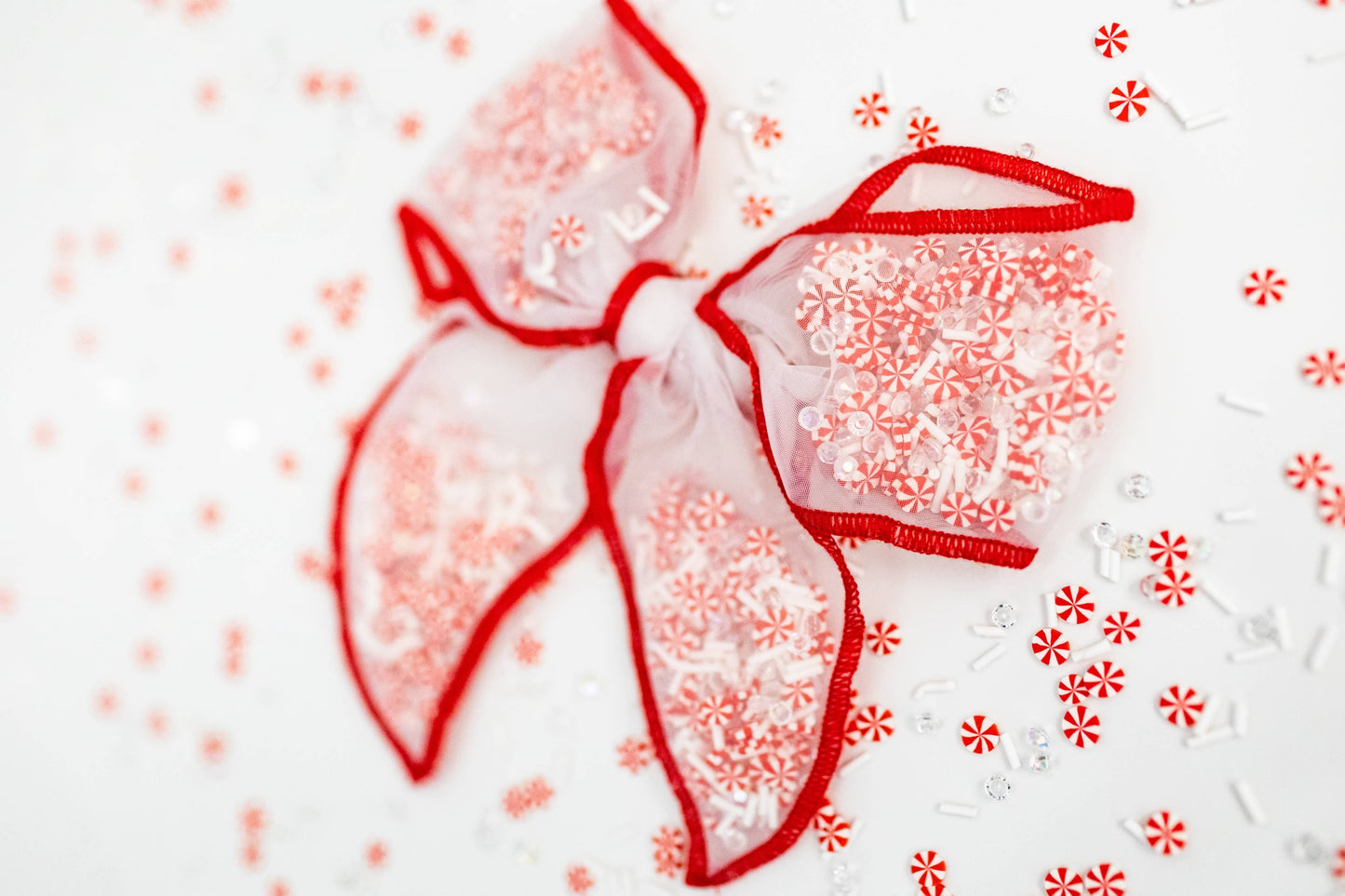 Candy Cane Dreams Bow