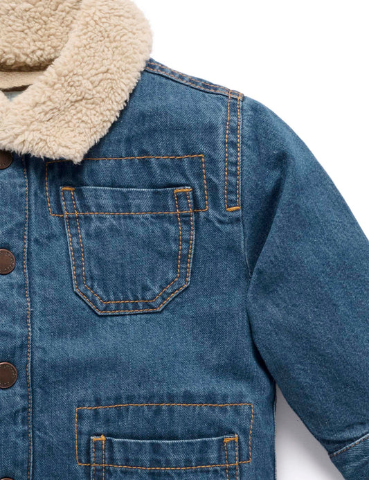 Denim Sherpa Jacket