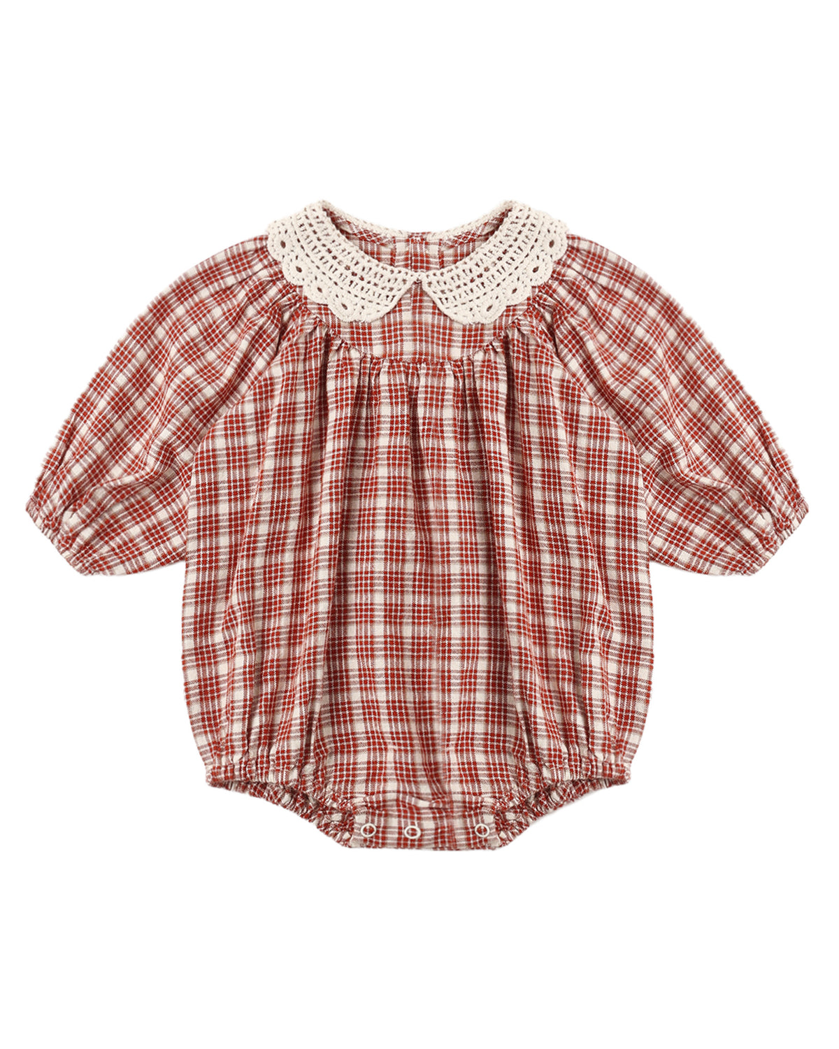 Heidi Vintage Plaid Romper