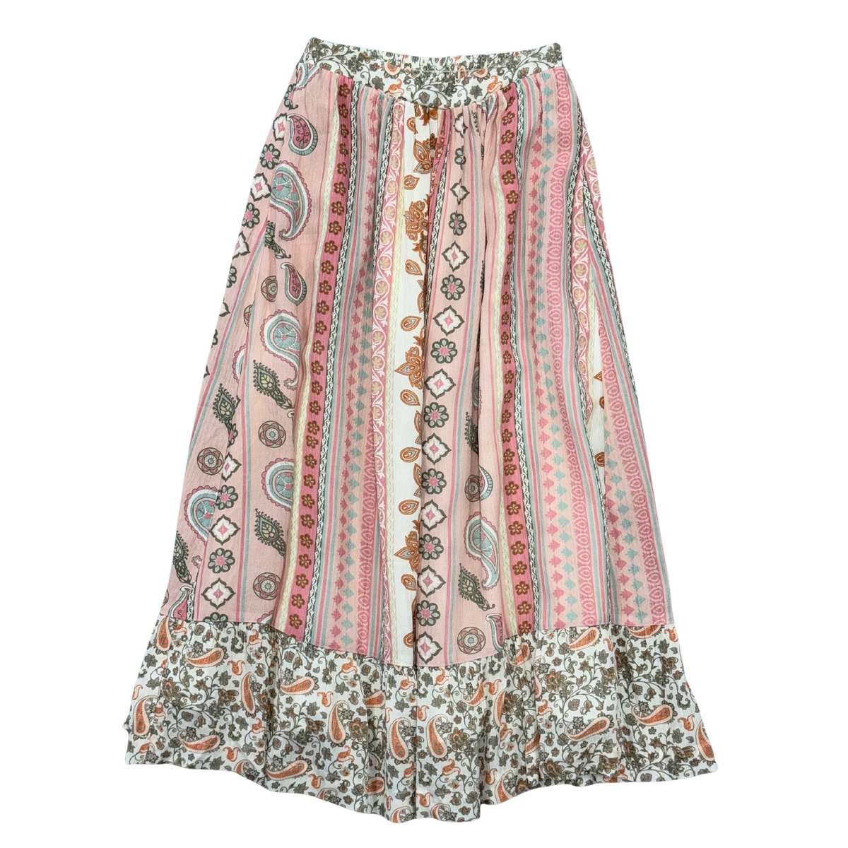 Boho Willow Paisley Maxi Skirt