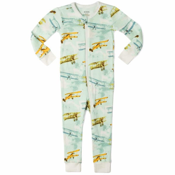 Vintage Planes Zippered Pajama
