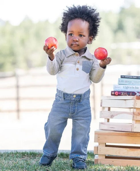 Light Wash Straight Jeans