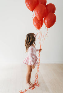 Blush Gingham Dance Leotard