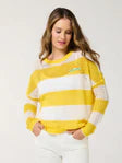 Sunrise Striped Mesh Sweater
