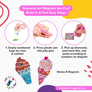 Ice Cream Diamond Magnets