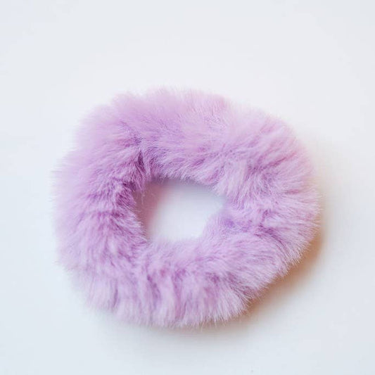 Passion Purple Fluffy Scrunchie