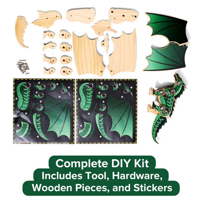 Wooden Dragon Monster in Green