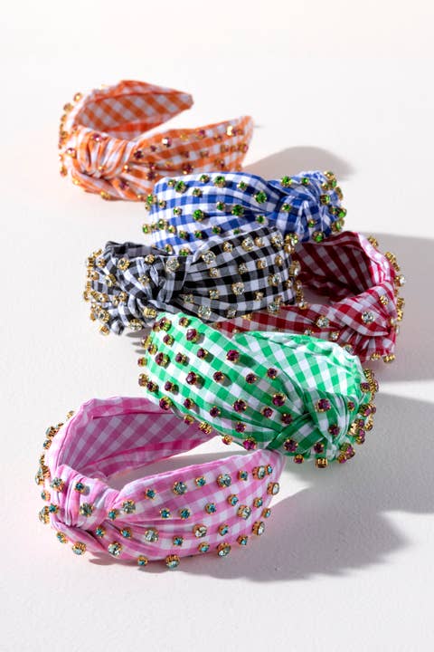 EMBELLISHED KNOTTED HEADBAND