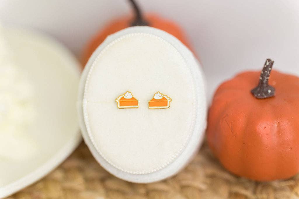 Pumpkin Pie Stud Earrings