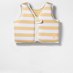 Kids Swim Vest Mustard Stripe