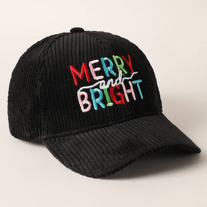 Merry/Bright Corduroy Cap