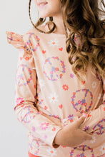 Load image into Gallery viewer, Flower Child Ruffle Tee
