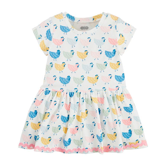 Chicken Print T-Shirt Dress