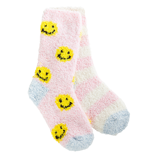 Kids Cozy Crew Smiles & Stripes Socks