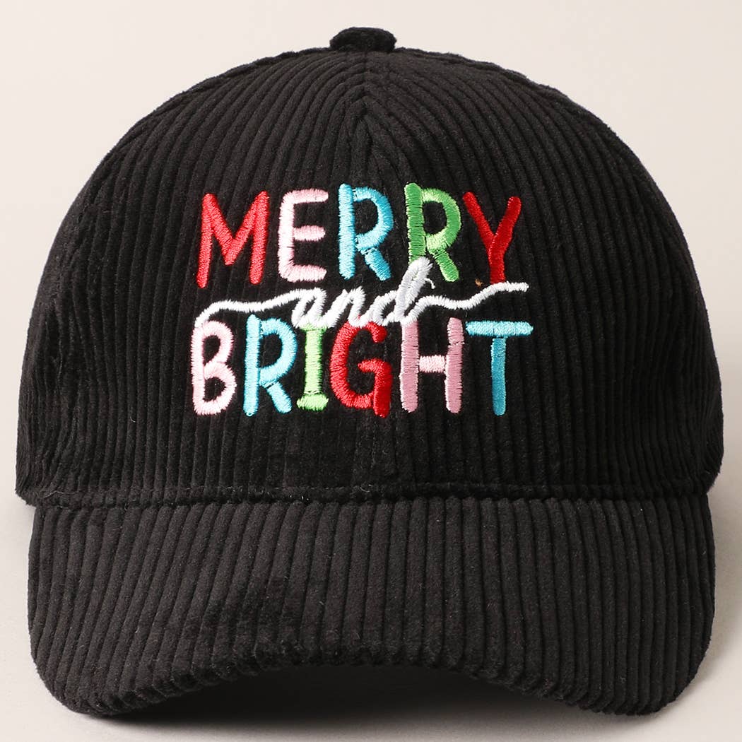 Merry/Bright Corduroy Cap