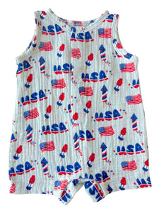 4th of July Romper