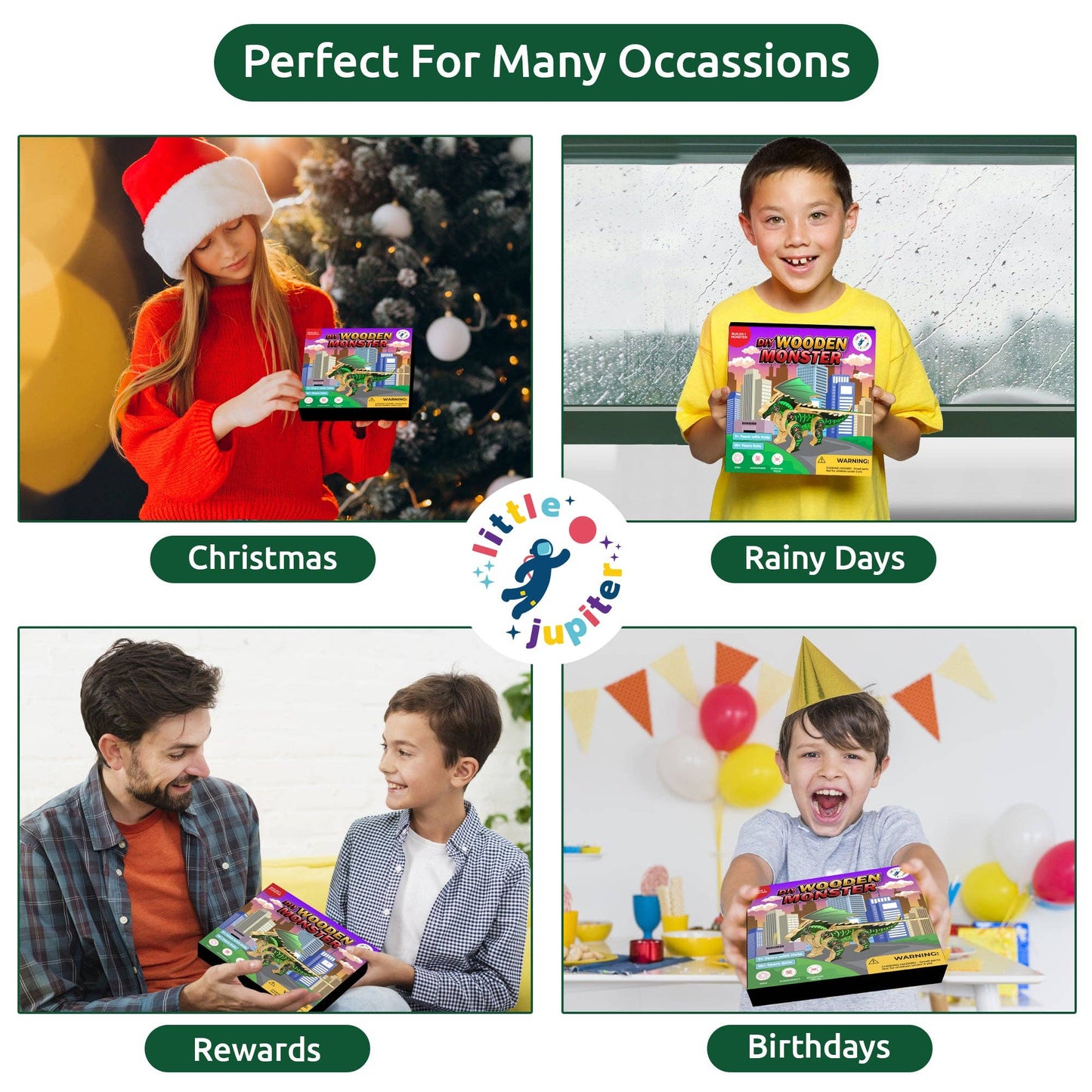 Wooden Dragon Monster in Green