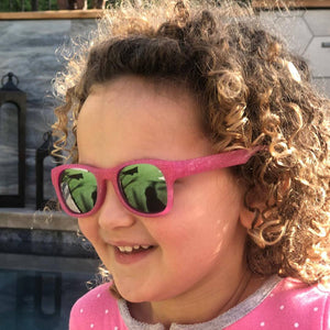 Pink Glitter Sunglasses