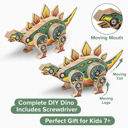 Wooden Stegosaurus Kit