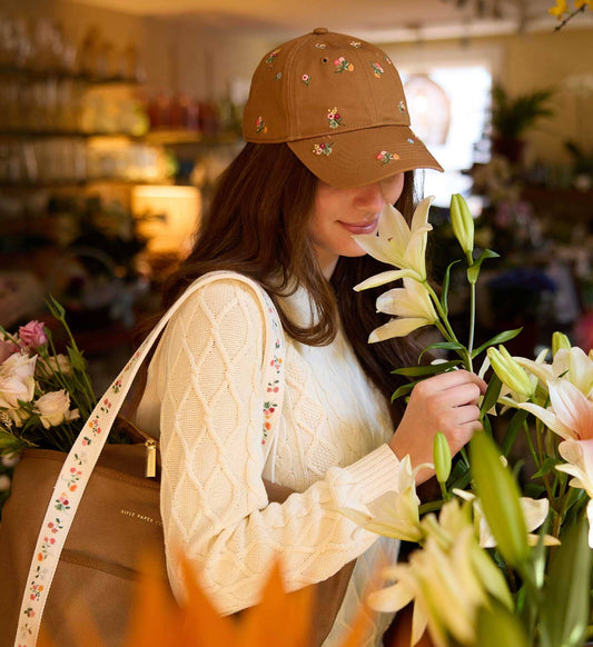 Ditsy Dahlia Baseball Cap