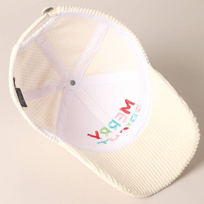 Merry/Bright Corduroy Cap