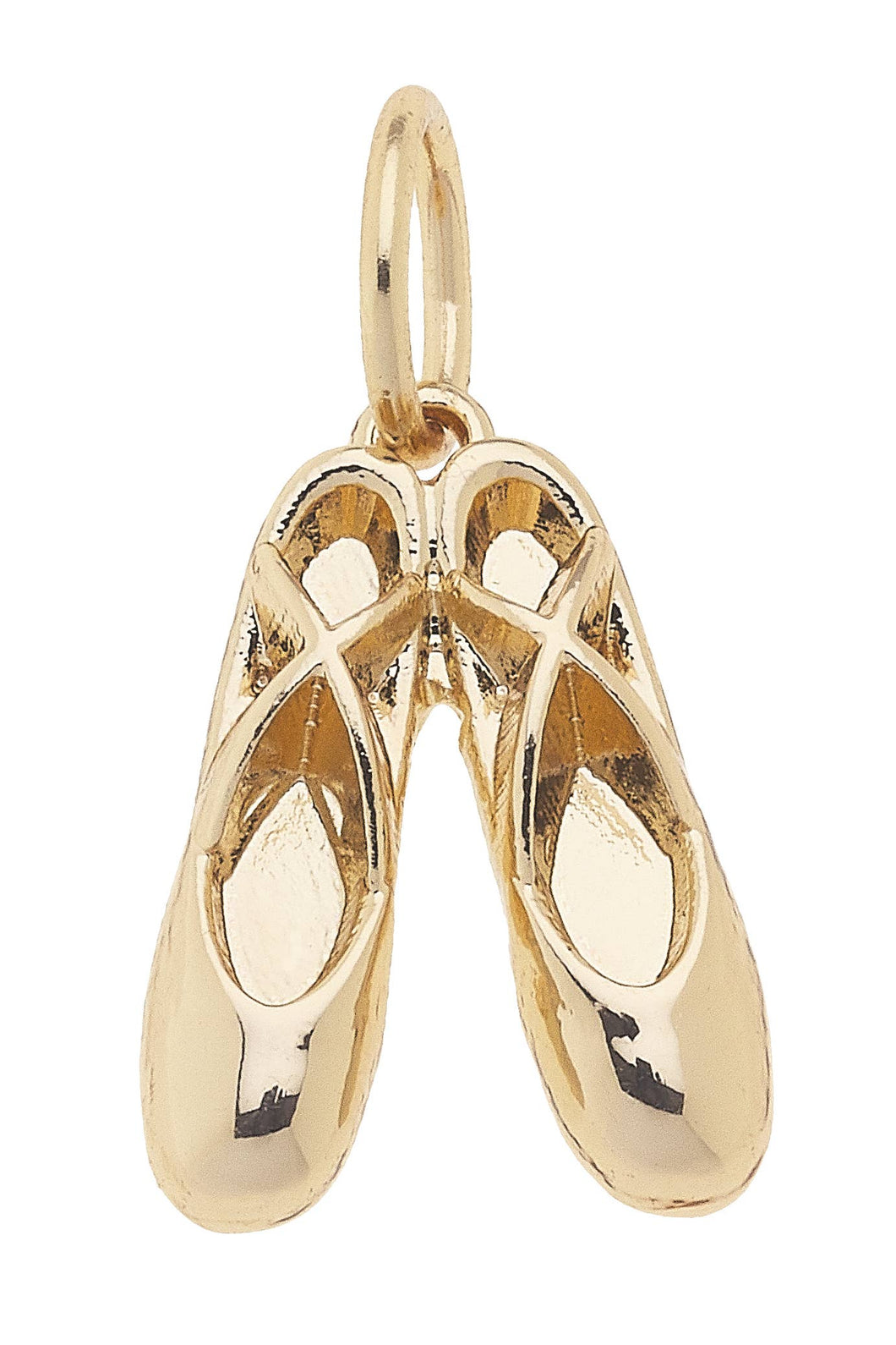 Ballet Slippers Charm in Gold