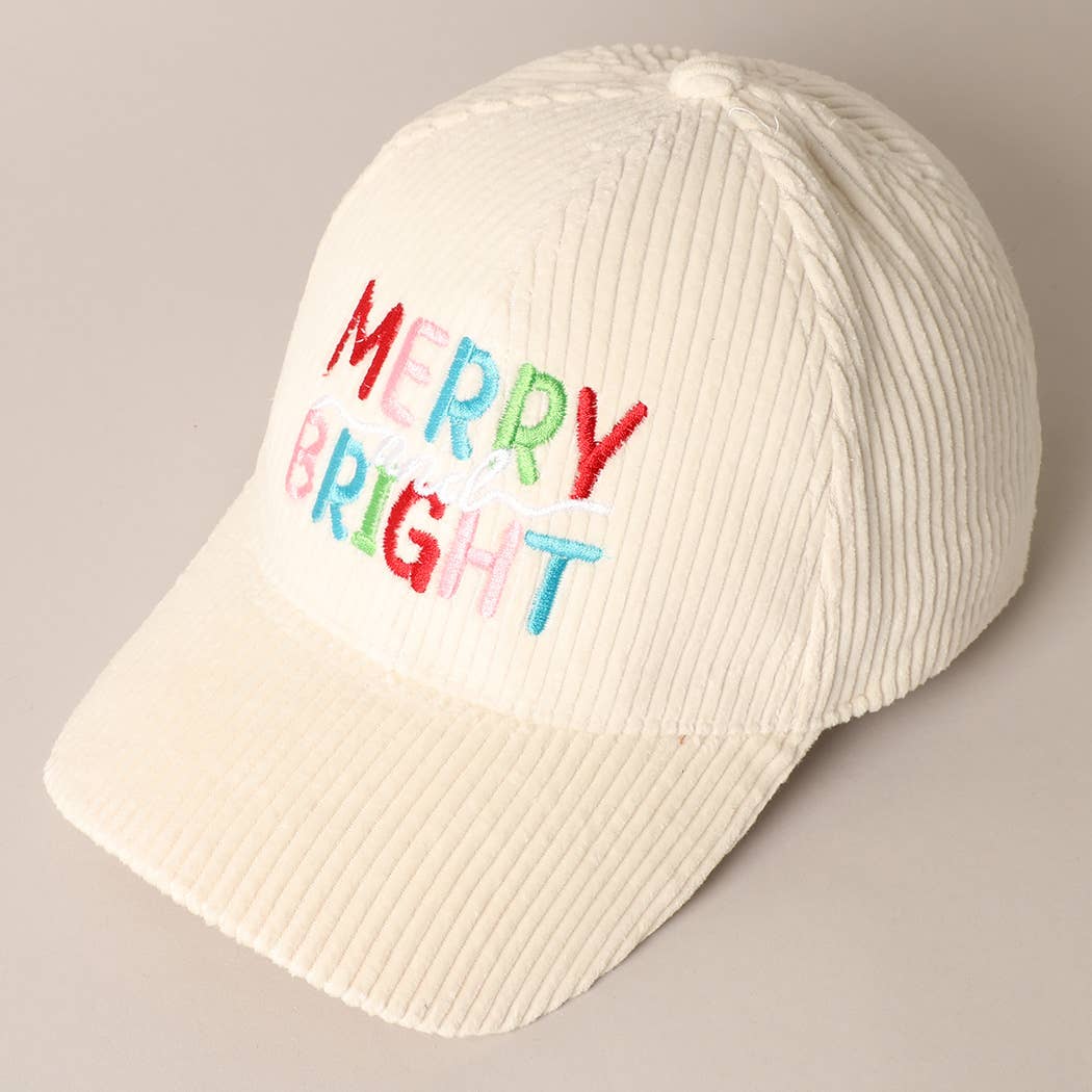 Merry/Bright Corduroy Cap