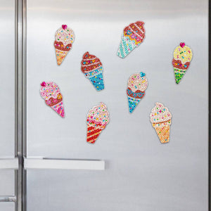 Ice Cream Diamond Magnets