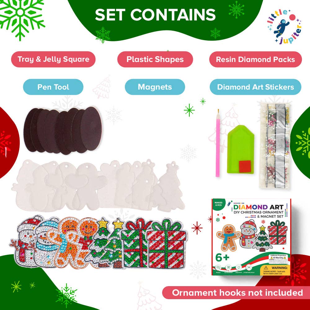 Diamond Art Christmas Ornament & Magnet