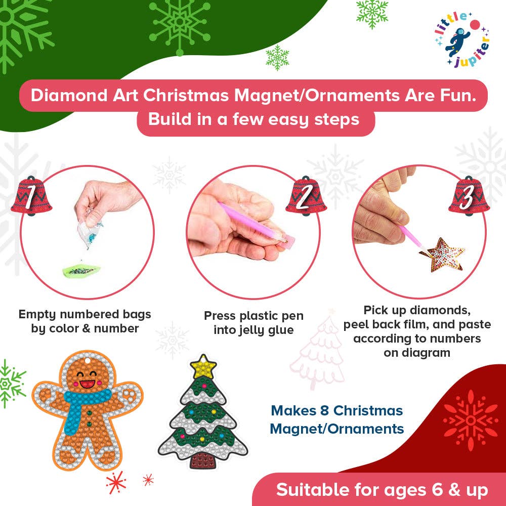 Diamond Art Christmas Ornament & Magnet