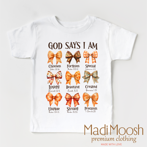 God Says I Am Christian Tee