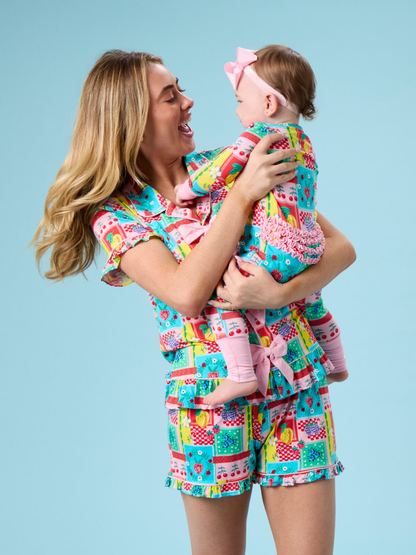 Women's Bamboo Picnic Party Pajama Set