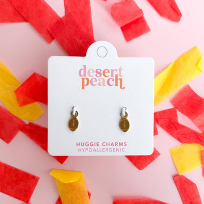 Desert Peach - Football Huggie Charms