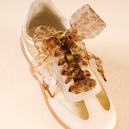 Sheer Cheetah Shoe Laces