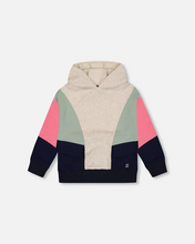 Load image into Gallery viewer, Hooded Color Block Sweatshirt
