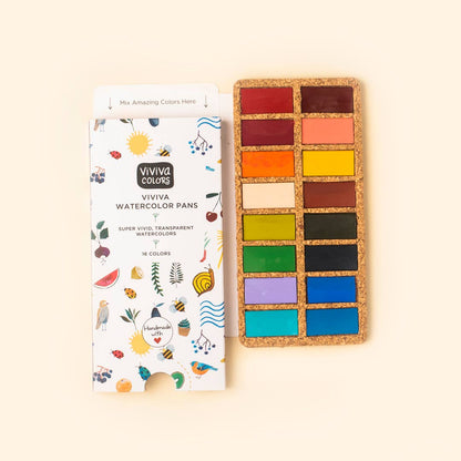 Set of 16 Watercolors