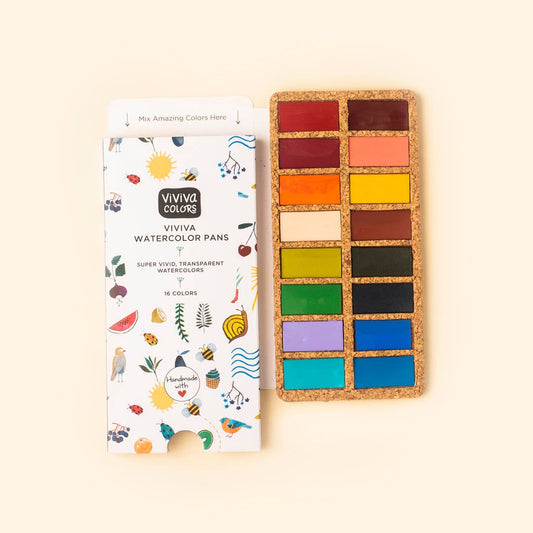 Set of 16 Watercolors