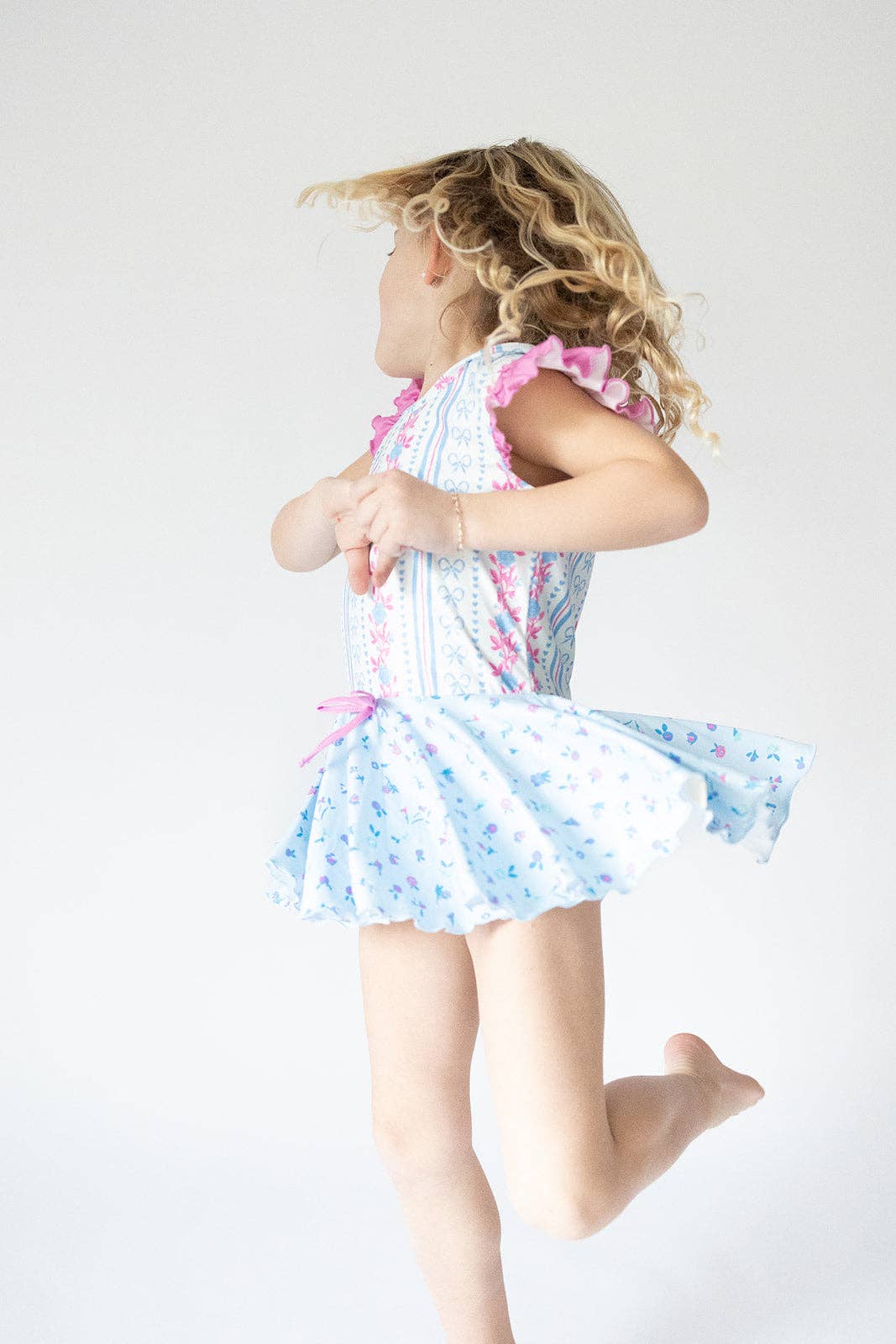Rosé Ribbon Luxe Leotard