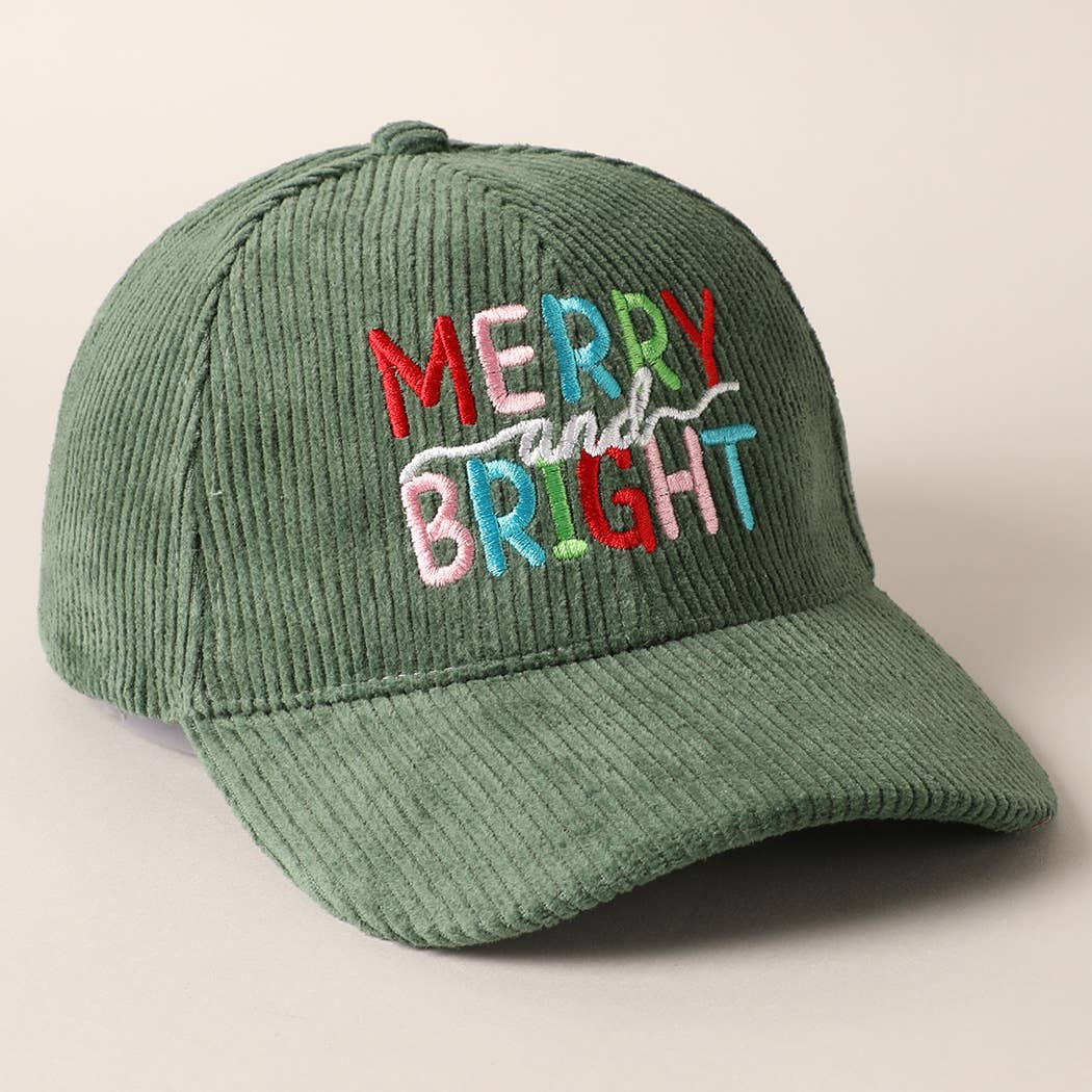 Merry/Bright Corduroy Cap