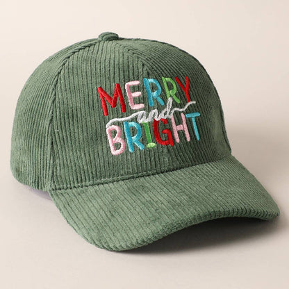 Merry/Bright Corduroy Cap