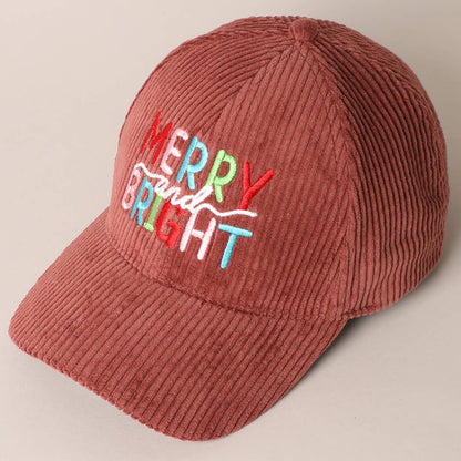 Merry/Bright Corduroy Cap