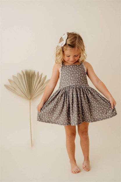 Cedar Floral Tie-back Dress